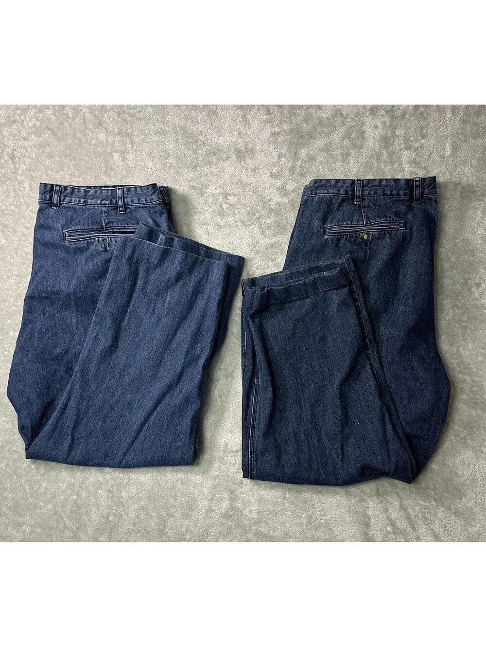 Orvis Mens Straight Leg Original Blue Jeans Pants Size 44  Blue Jean Bundle